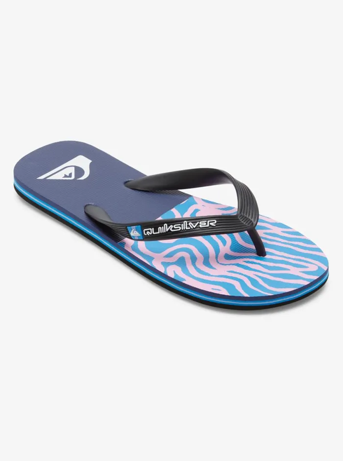 Quiksilver Molokai Art II Sandals Blackbluepink Mens Sandals
