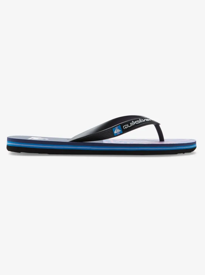 Quiksilver Molokai Art II Sandals Blackbluepink Mens Sandals Quiksilver Molokai Art II Sandals Blackbluepink Mens Sandals