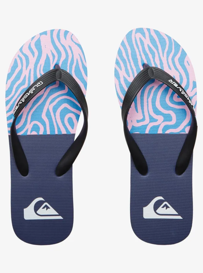 Quiksilver Molokai Art II Sandals Blackbluepink Mens Sandals Quiksilver Molokai Art II Sandals Blackbluepink Mens Sandals