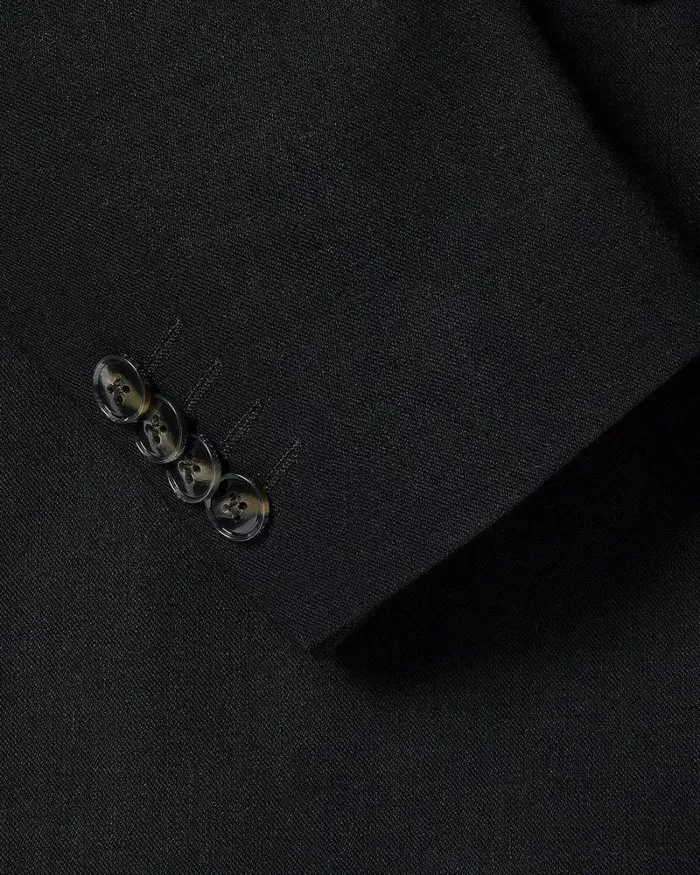 RWandCO Suits TailoredFit DoubleBreasted Linen Suit Blazer Black 8211 Men RWandCO Suits TailoredFit DoubleBreasted Linen Suit Blazer Black 8211 Men