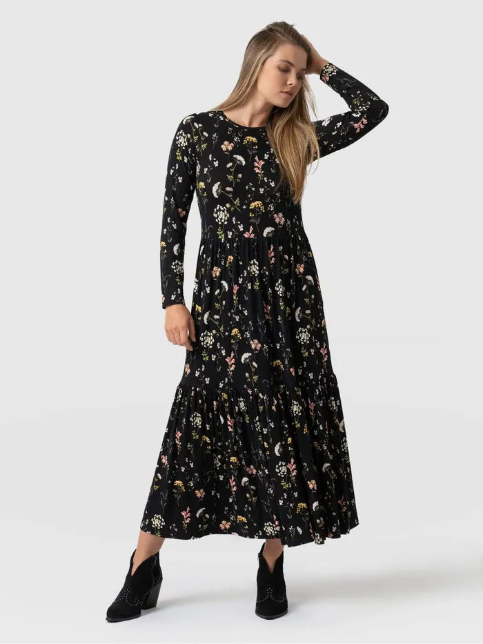 Saint And Sofia Dresses Women Greenwich Dress Long Sleeve 8211 Hyde Gardens Hyde Gardens