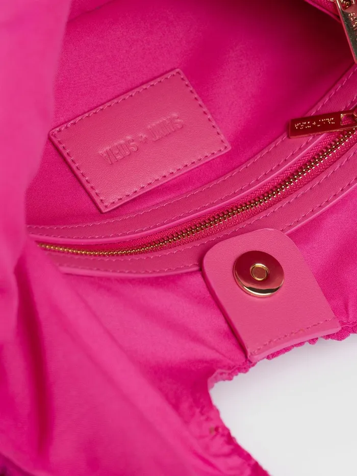 Saint And Sofia Nylon Bags Women Soho Shoulder Tote Bag 8211 Fuchsia Pink Fuchsia Pink