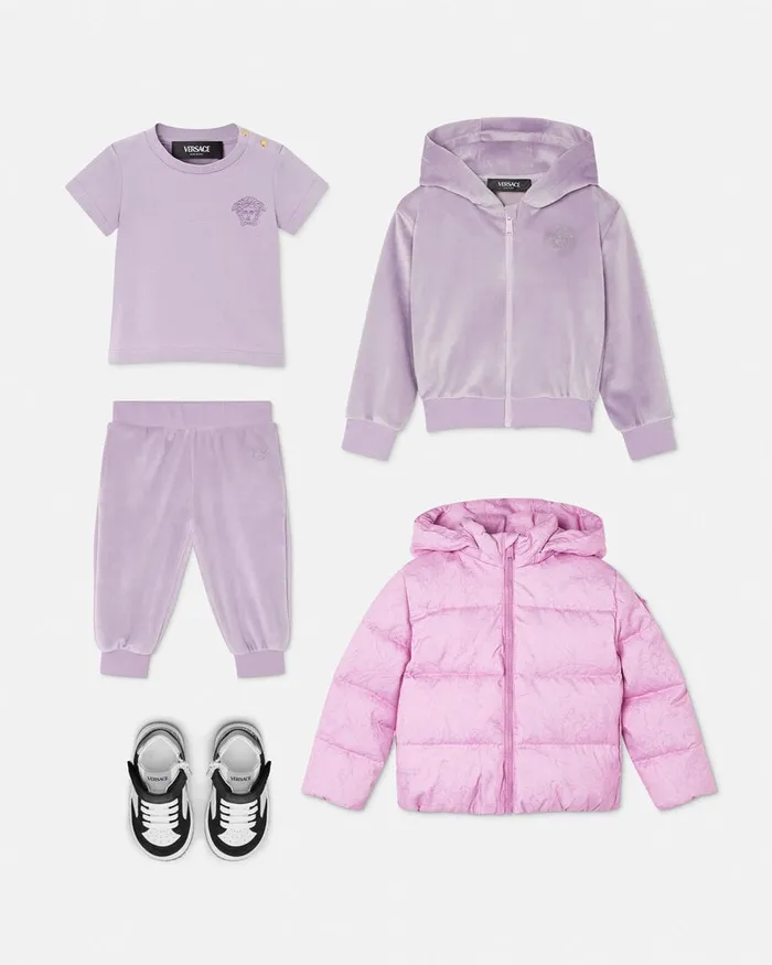 Shirts and Tshirts Kids Versace Medusa Baby TShirt Lilac