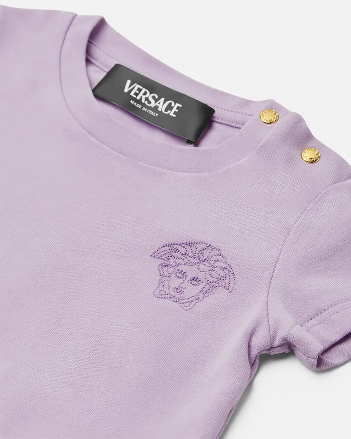 Shirts and Tshirts Kids Versace Medusa Baby TShirt Lilac