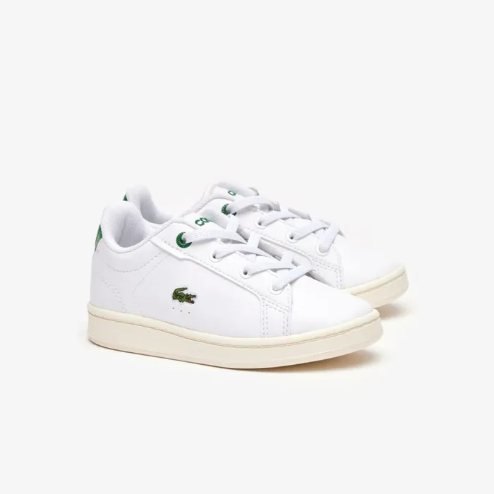 Shoes and Accessories Kids Lacoste Infants039 Carnaby Pro Sneakers Whitegreen 082