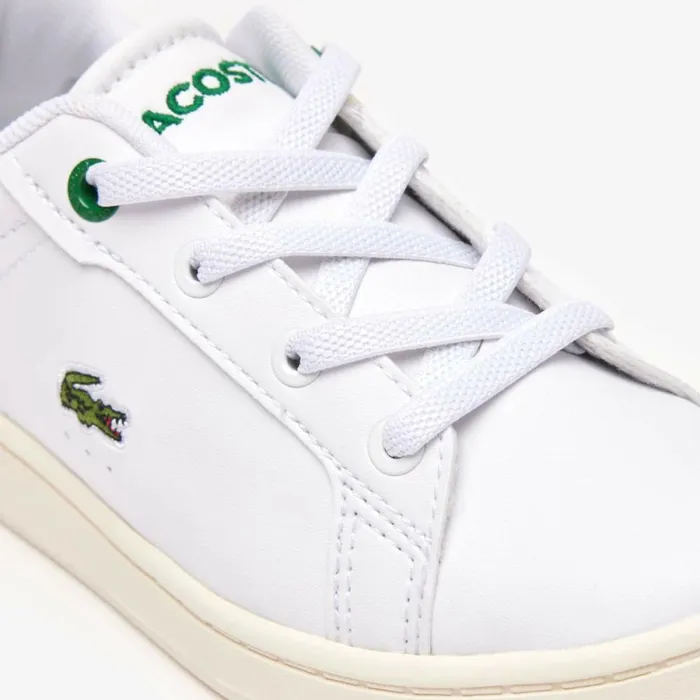Shoes and Accessories Kids Lacoste Infants039 Carnaby Pro Sneakers Whitegreen 082