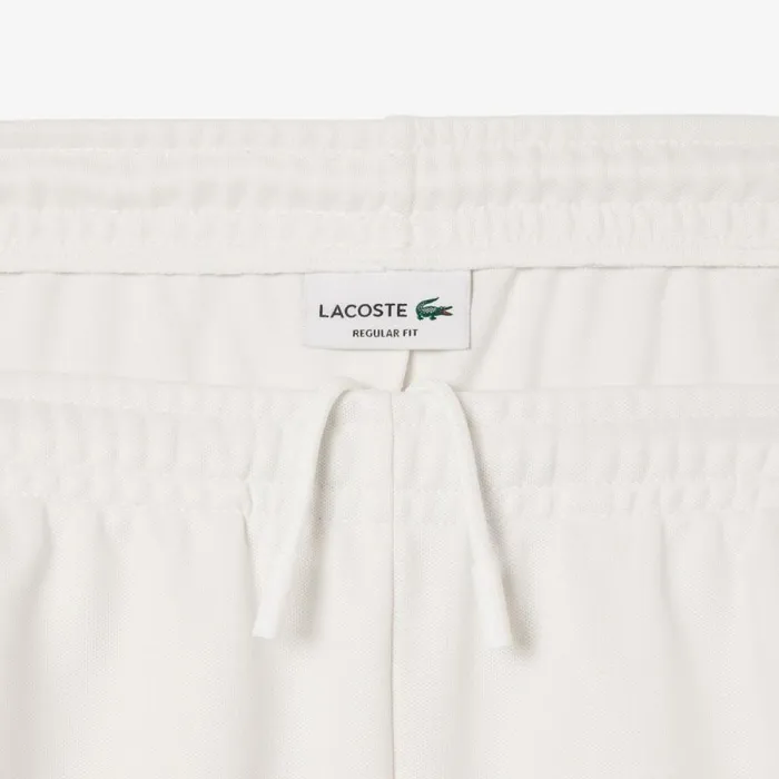 Shorts and Swim Men Lacoste Men039s Paris Interlock Piqu Contrast Trim Shorts White 70v