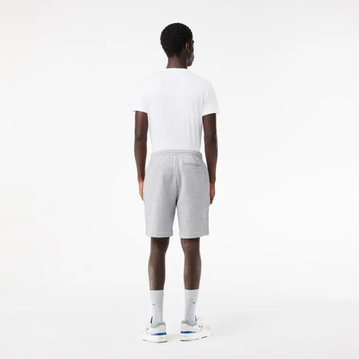 Shorts and Swim Men Lacoste Men039s Regular Fit Fleece Shorts Grey Chine Cca