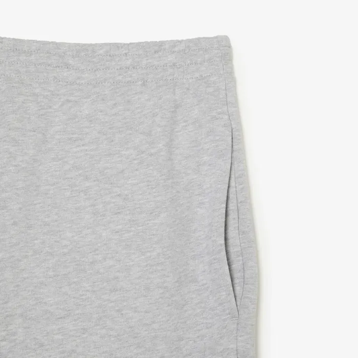 Shorts and Swim Men Lacoste Men039s Regular Fit Fleece Shorts Grey Chine Cca