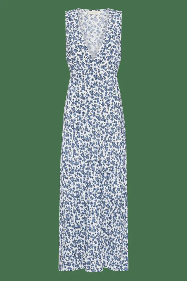Women Faithfull The Brand Dresses Jardin Midi Dress Leilani Mid Blue