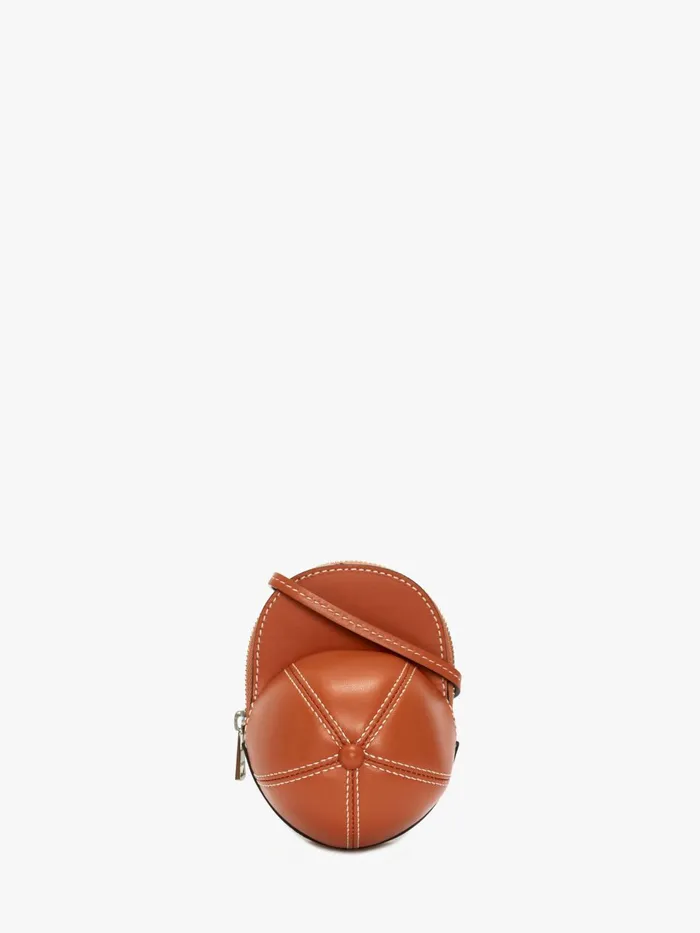 WomenMen Mini Bags and Clutches JW Anderson MINI CAP BAG 8211 LEATHER CROSSBODY BAG Pecan WomenMen Mini Bags and Clutches JW Anderson MINI CAP BAG 8211 LEATHER CROSSBODY BAG Pecan