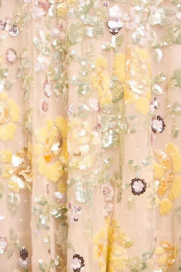 Women Needle and Thread Elina Rose OffShoulder Ballerina Dress Champagne Women Needle and Thread Elina Rose OffShoulder Ballerina Dress Champagne