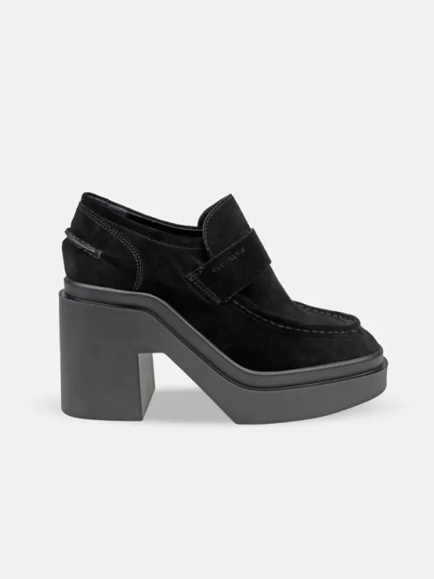 Women NETTA Suede Black Clergerie Loafers and Moccasins