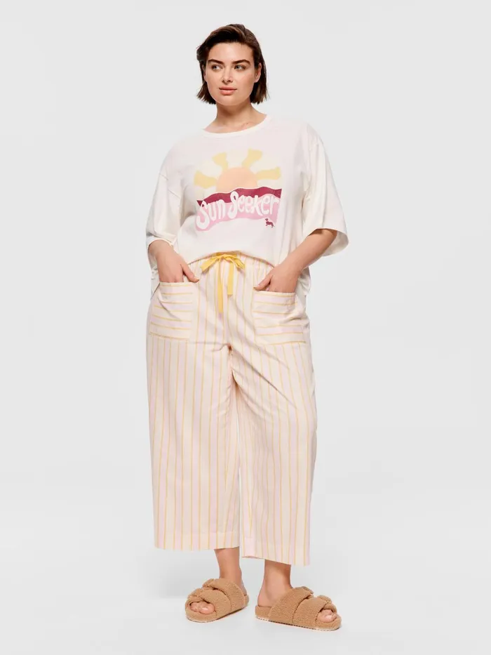 Women PA Plus Yellow Stripe 34 Pj Pant Multi Peter Alexander Pants