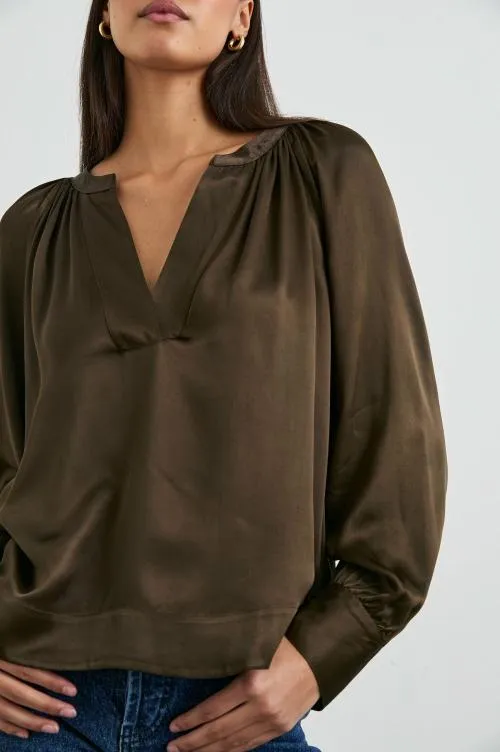 Women Rails Tops Wynna Top Dark Moss Women Rails Tops Wynna Top Dark Moss