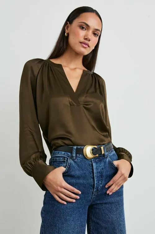 Women Rails Tops Wynna Top Dark Moss Women Rails Tops Wynna Top Dark Moss