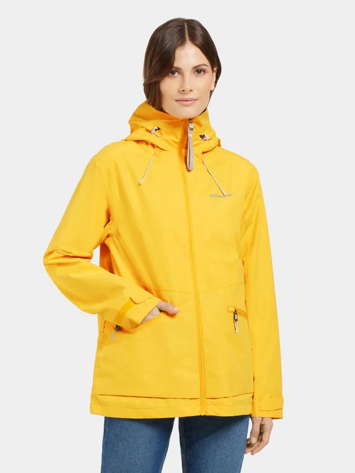 Women Turvi Jacket Warm Yellow Didriksons Spring Jackets