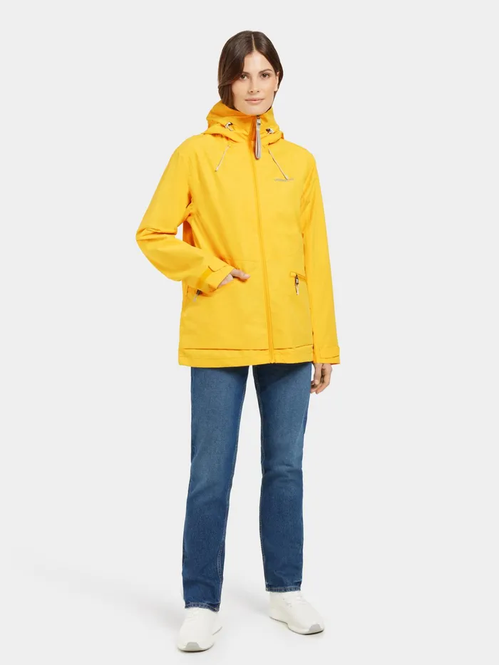 Women Turvi Jacket Warm Yellow Didriksons Spring Jackets