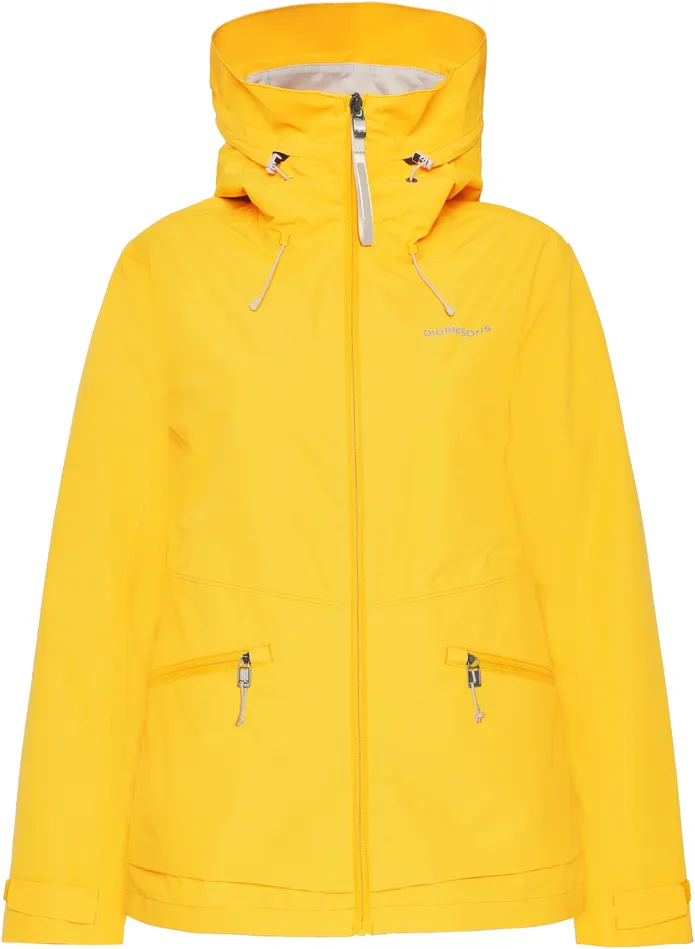 Women Turvi Jacket Warm Yellow Didriksons Spring Jackets