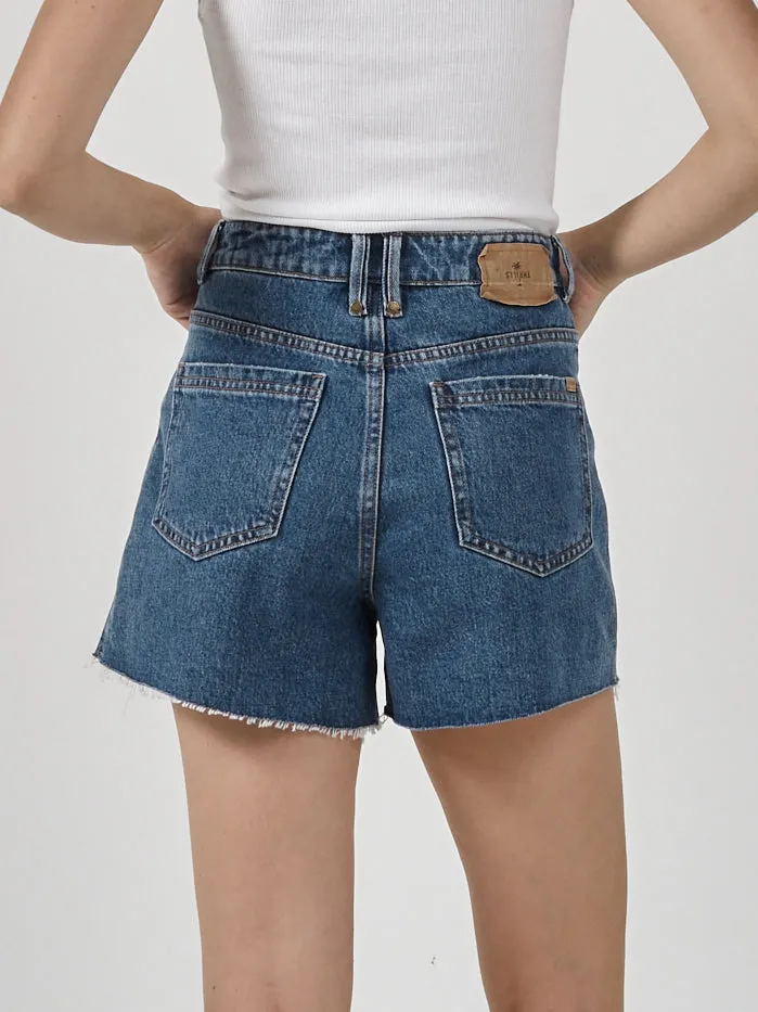 Womens Erica Short Highway Blue Thrills Denim Shorts