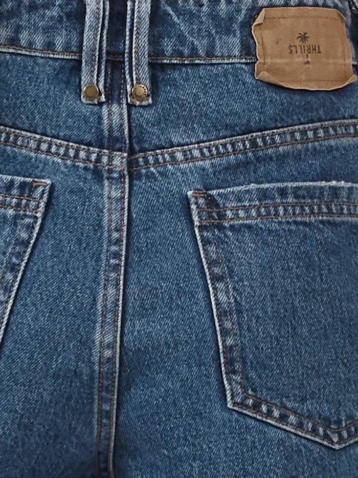 Womens Erica Short Highway Blue Thrills Denim Shorts