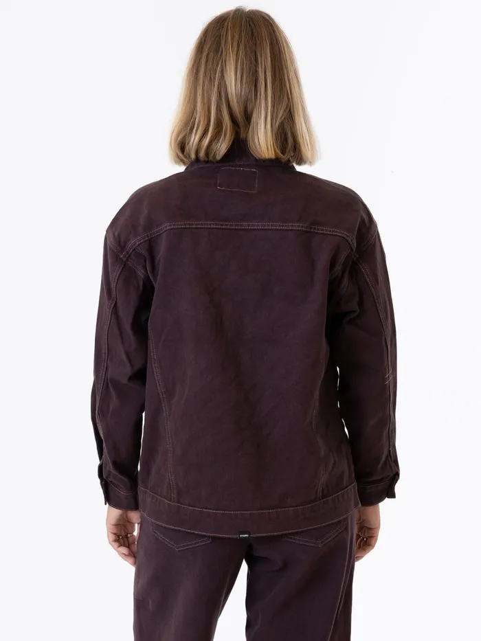 Womens Madi Jacket Chocolate Plum Thrills Denim