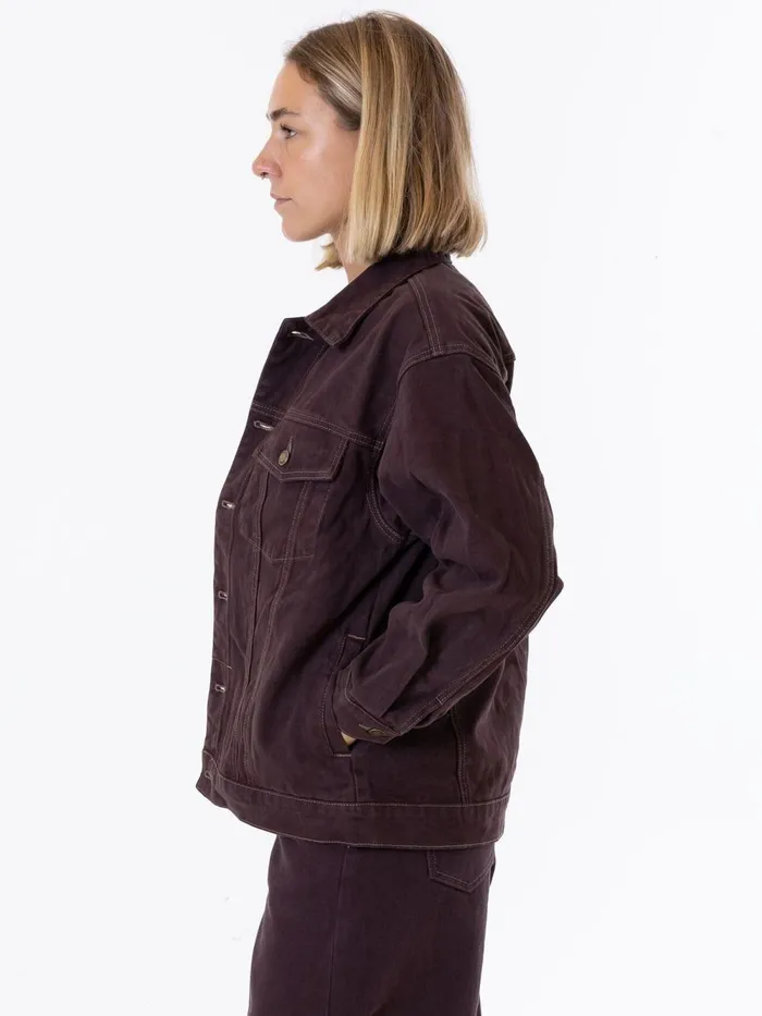Womens Madi Jacket Chocolate Plum Thrills Denim
