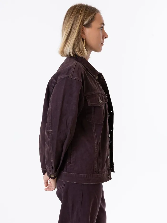 Womens Madi Jacket Chocolate Plum Thrills Denim