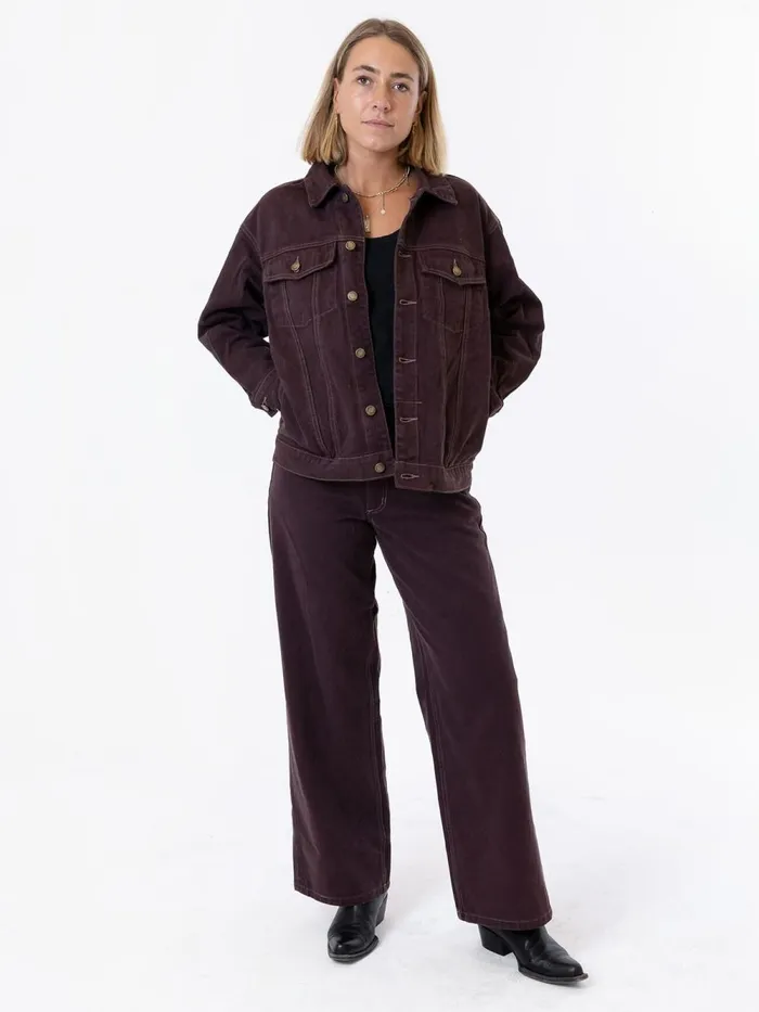 Womens Madi Jacket Chocolate Plum Thrills Denim