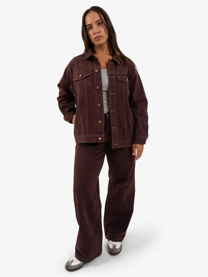 Womens Madi Jacket Chocolate Plum Thrills Denim