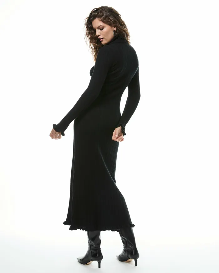 20th Anniversary Capsule Zephyr Dress 8211 Black Cashmere Women Dresses PAIGE
