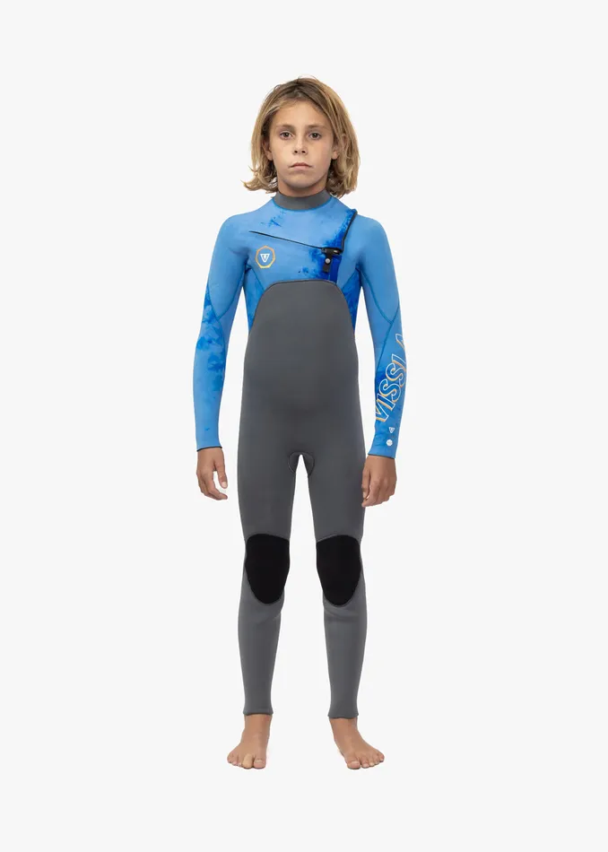 7 Seas Boys 43 Full Chest Zip Wetsuit Tie Dye Wetsuits Vissla Youth