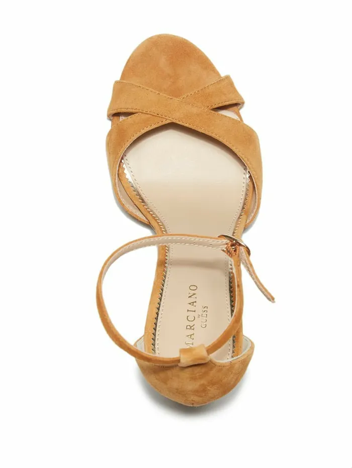 Abiele Leather Stiletto Sandal Mbrn1 Women Heels GUESS Abiele Leather Stiletto Sandal Mbrn1 Women Heels GUESS