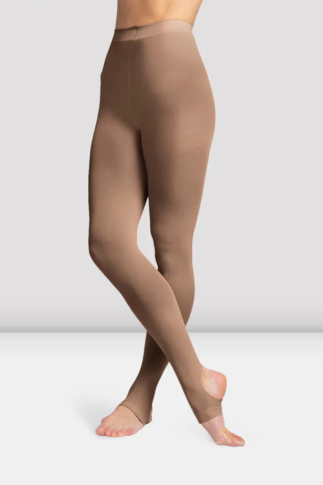 Accessories Bloch Girls Contoursoft Stirrup Tights Tan Tights