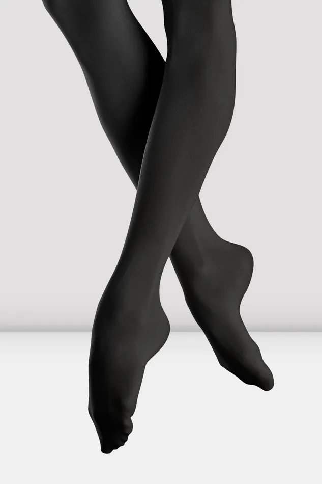 Accessories Bloch Ladies Endura Footed Tights Black Tights