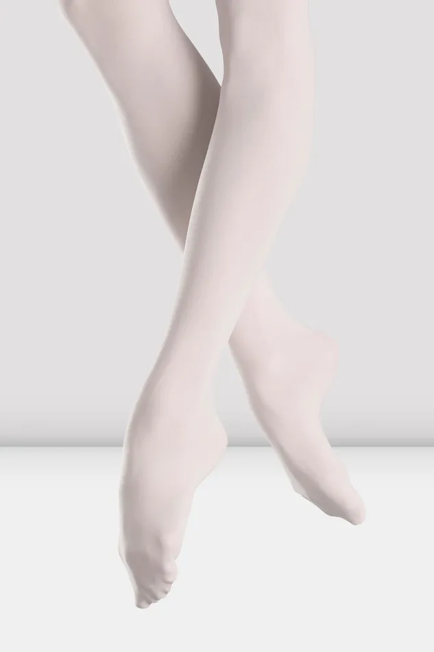 Accessories Bloch Ladies Endura Footed Tights White Tights