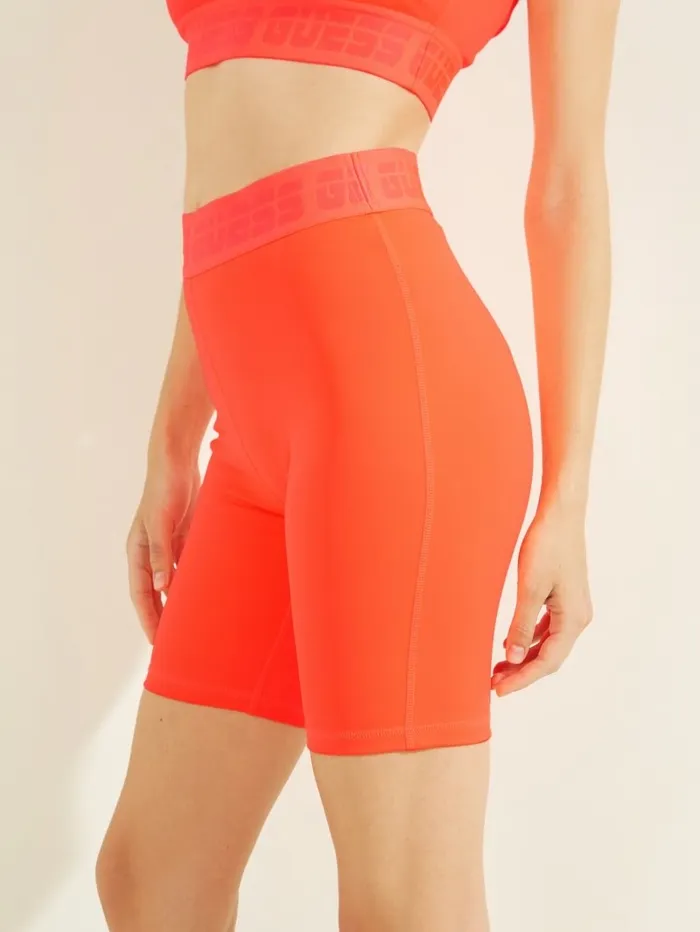 Activewear GUESS Women Aileen Biker Shorts Orange Reef Activewear GUESS Women Aileen Biker Shorts Orange Reef