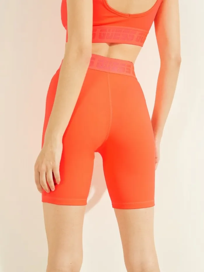 Activewear GUESS Women Aileen Biker Shorts Orange Reef Activewear GUESS Women Aileen Biker Shorts Orange Reef