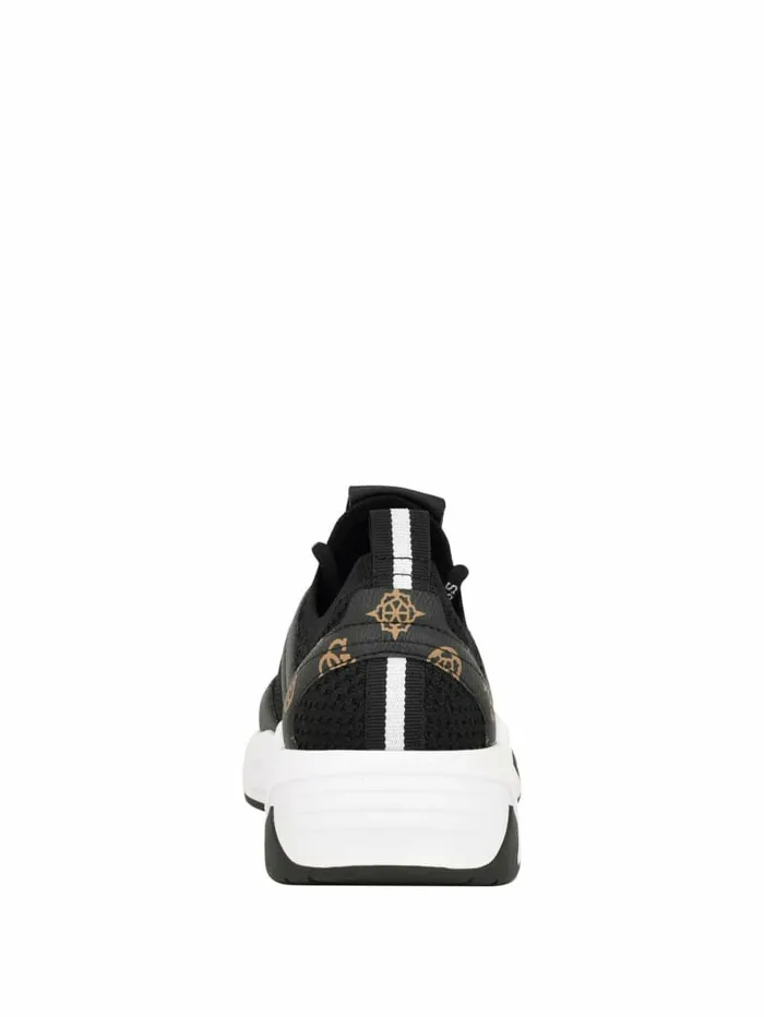 Activewear GUESS Women Geniver Knit and Quattro G Sneakers Black 001 Activewear GUESS Women Geniver Knit and Quattro G Sneakers Black 001