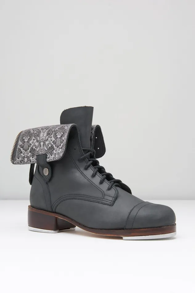 Adult City Tap Boot Black Leather Adult Tap Bloch
