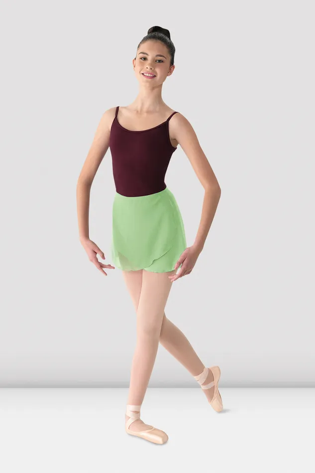 Adult Ladies Mirella Georgette Wrap Skirt Seafoam Skirts and Tutus Bloch