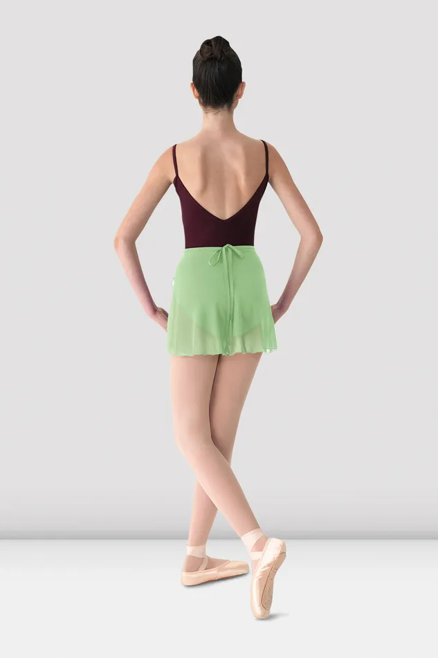 Adult Ladies Mirella Georgette Wrap Skirt Seafoam Skirts and Tutus Bloch