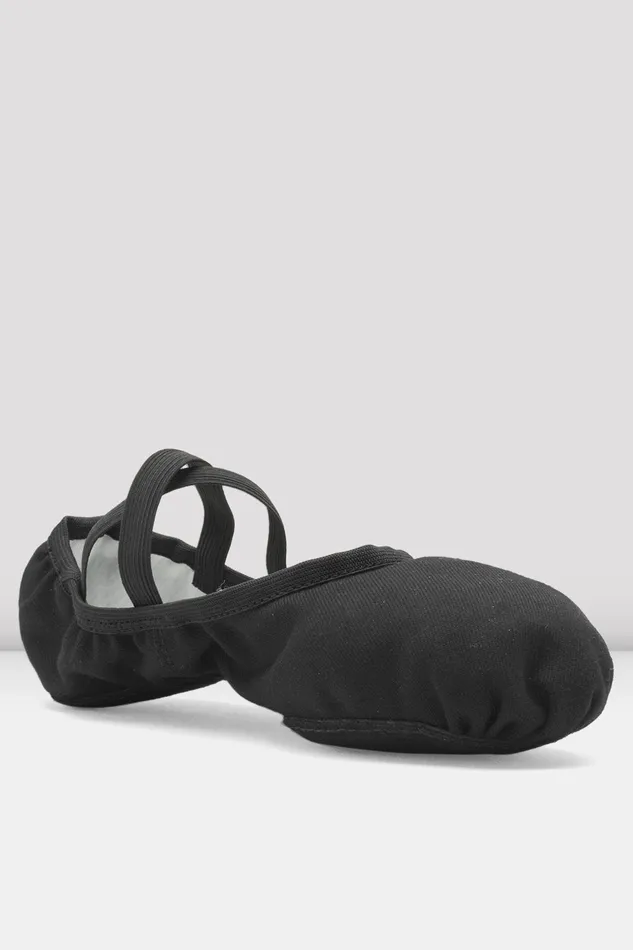 Adult Ladies Performa Stretch Canvas Ballet Shoes Black Canvas Ballet Bloch
