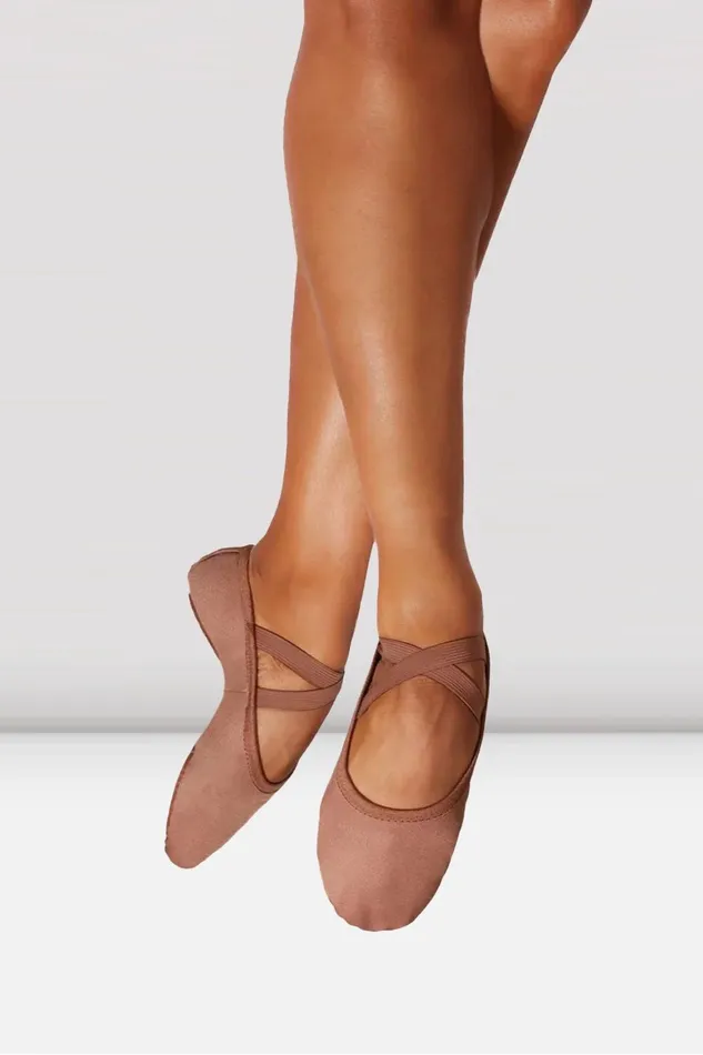 Adult Ladies Performa Stretch Canvas Ballet Shoes Coffee Canvas Tonal Footwear Bloch Adult Ladies Performa Stretch Canvas Ballet Shoes Coffee Canvas Tonal Footwear Bloch