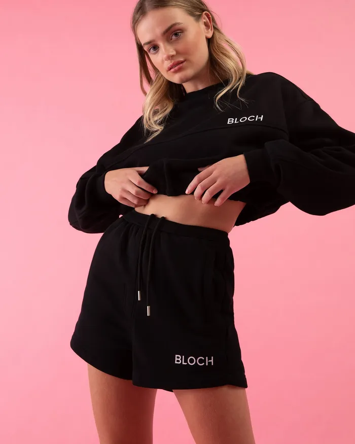 Adult Shorts Bloch Bloch Play 80s Sweat Short Graphite