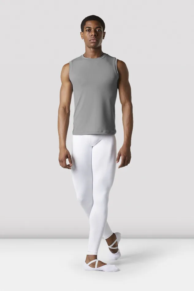 Adult Tops Bloch MensBoys Fitted Muscle Top Grey