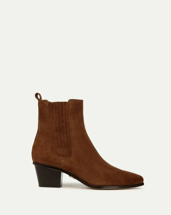 Alina Suede Bootie Cedar Women Veronica Beard Shoes