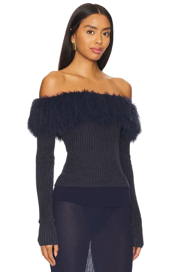 Analee Sweater Navy Women Lovers and Friends Sweaters and Knits Analee Sweater Navy Women Lovers and Friends Sweaters and Knits