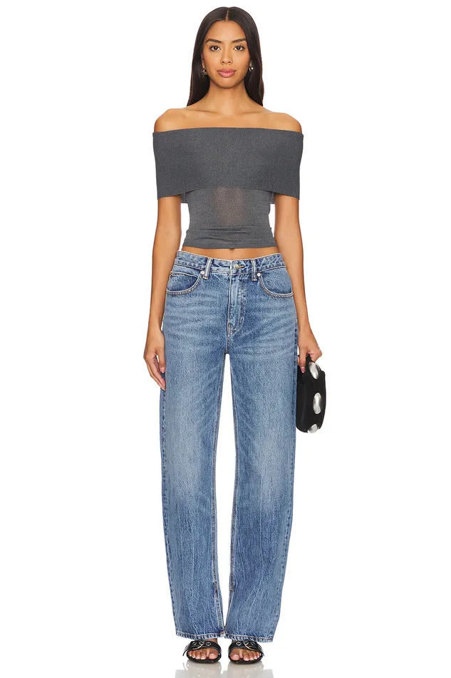 Anita Top Charcoal Grey Women Lovers and Friends Tops Anita Top Charcoal Grey Women Lovers and Friends Tops