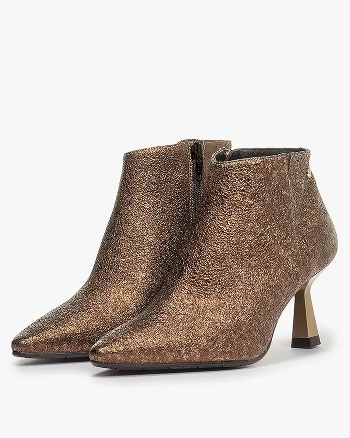 Ankle Boots Women Floris Van Bommel Pointi 0401 Metallicprint